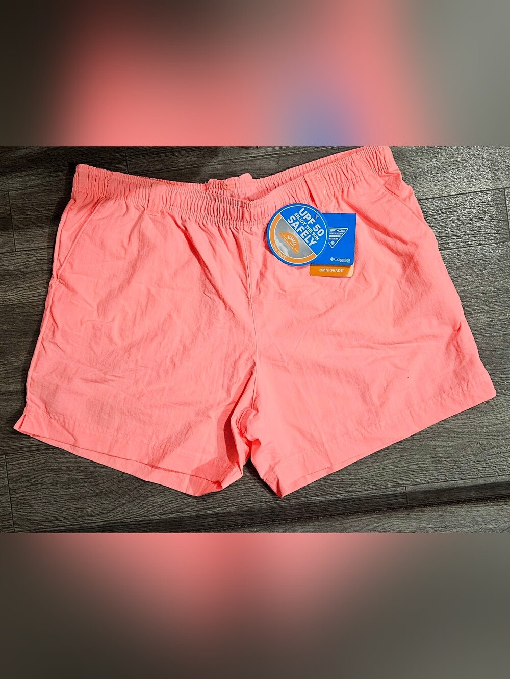 Columbia PFG Coral Pink Athletic Shorts for Women